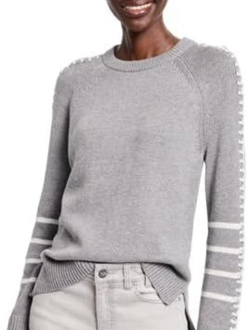 $ 158 NIC+ZOE Women's Dashing Down Sweater Grey Size 2X